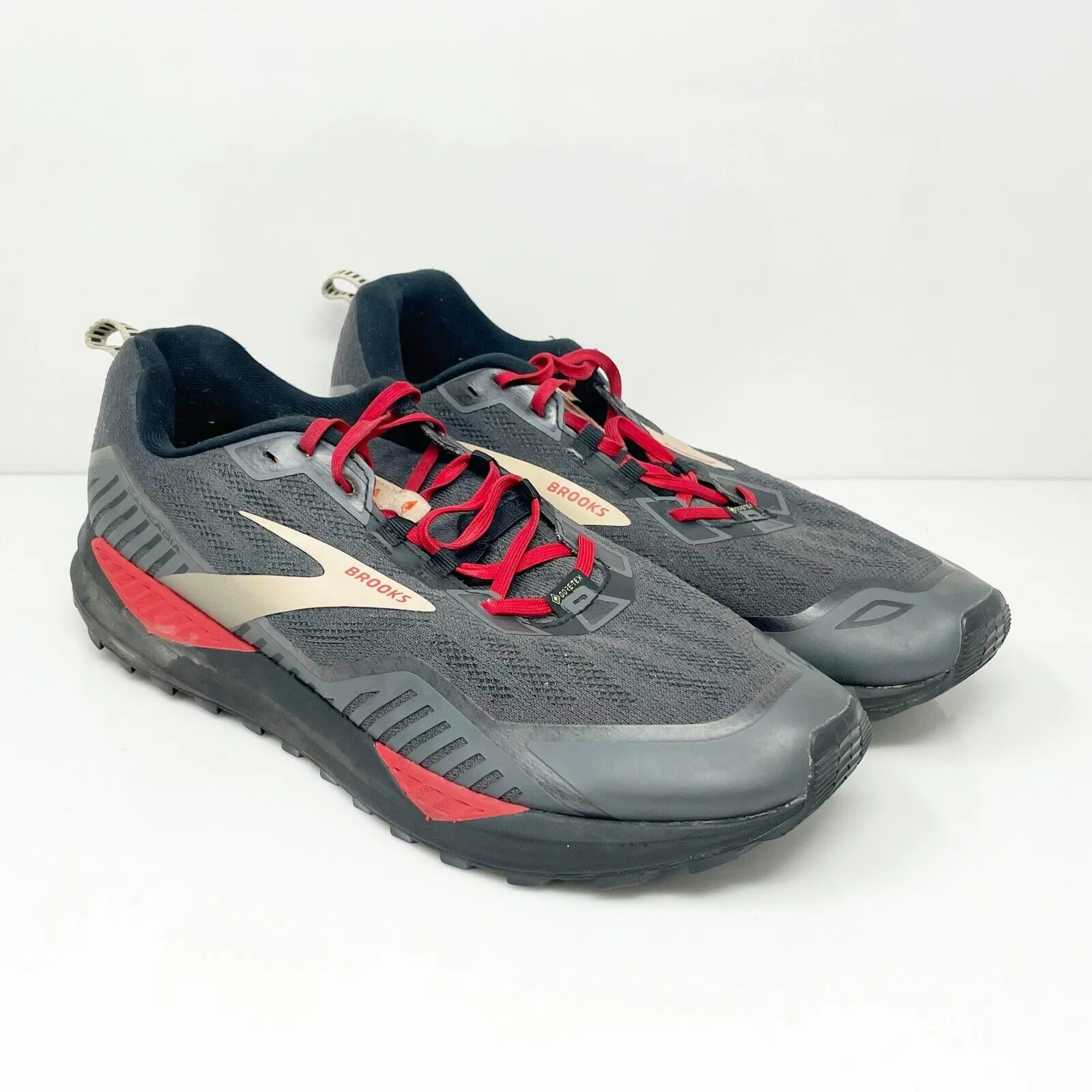 Brooks Mens Cascadia 15 GTX 1103411D075 Gray Running Shoes Sneakers Size 13 D