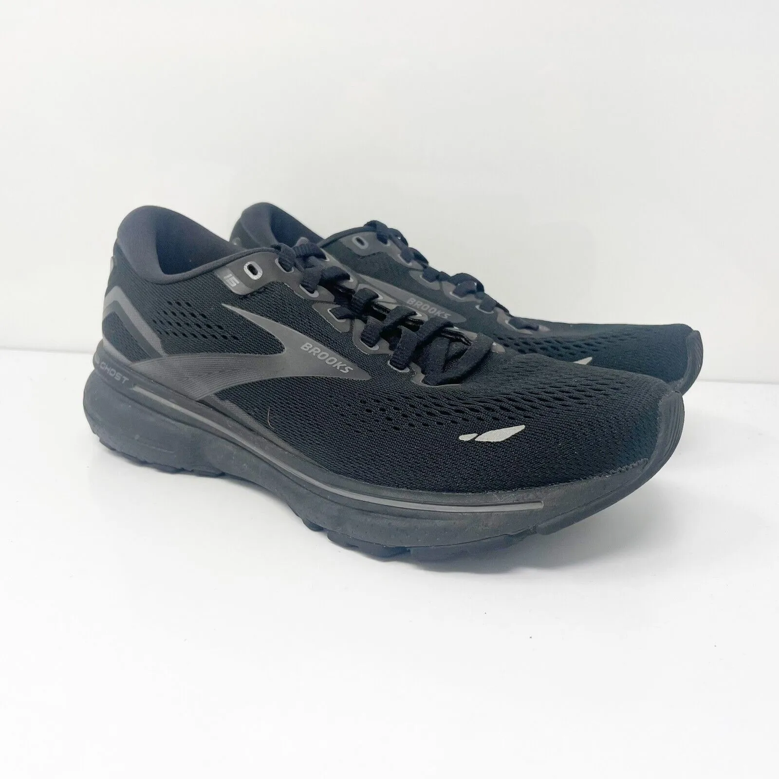 Brooks Womens Ghost 15 1203801B020 Black Running Shoes Sneakers Size 7.5 B