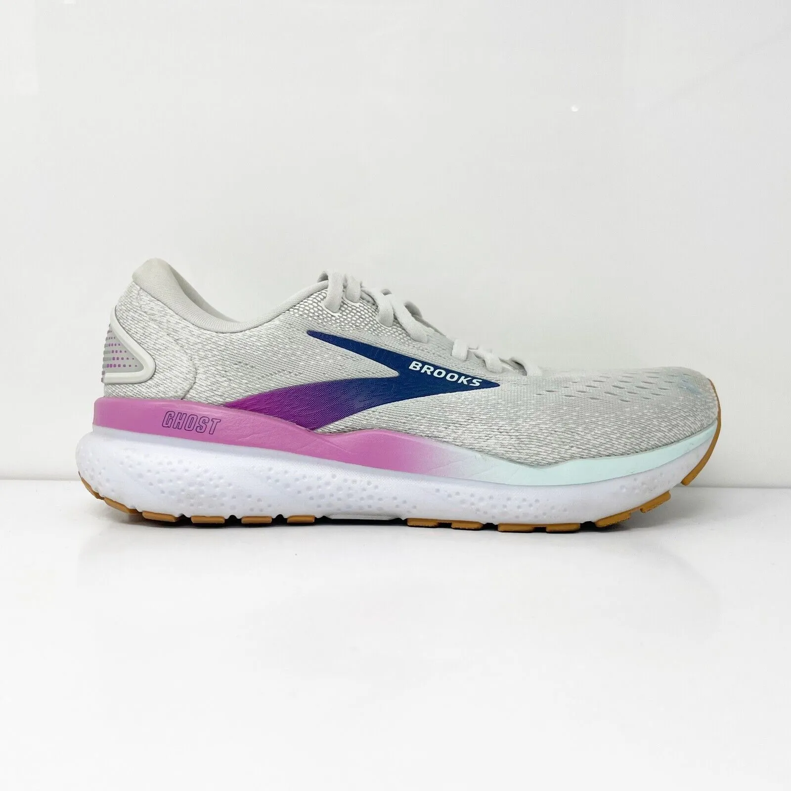 Brooks Womens Ghost 16 1204071B175 Blue Running Shoes Sneakers Size 8 B