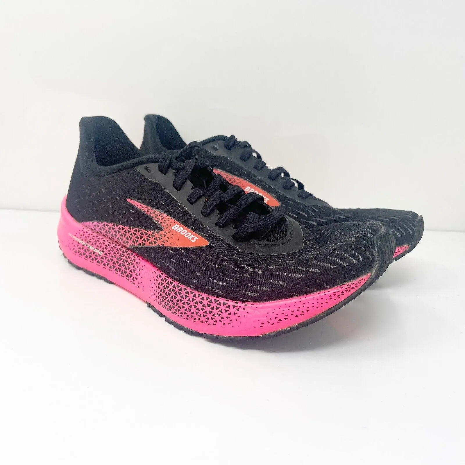 Brooks Womens Hyperion Tempo 1203281B086 Black Running Shoes Sneakers Size 8 B