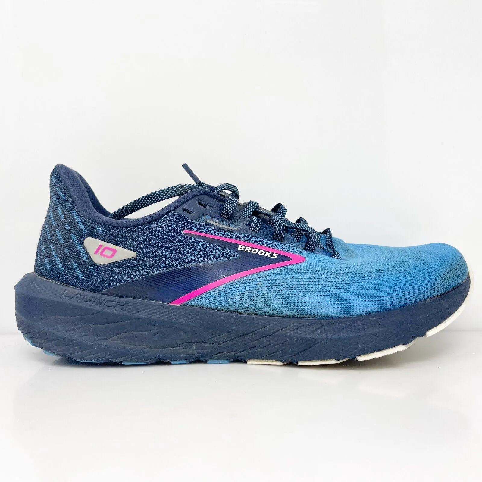 Brooks Womens Launch 10 1203981B441 Blue Running Shoes Sneakers Size 7.5 B