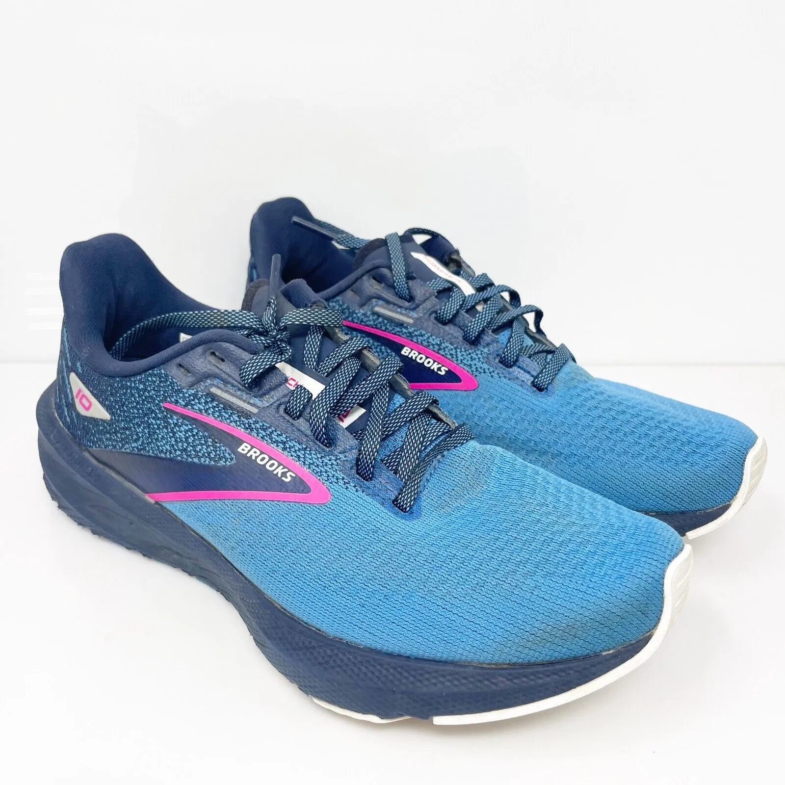 Brooks Womens Launch 10 1203981B441 Blue Running Shoes Sneakers Size 7.5 B