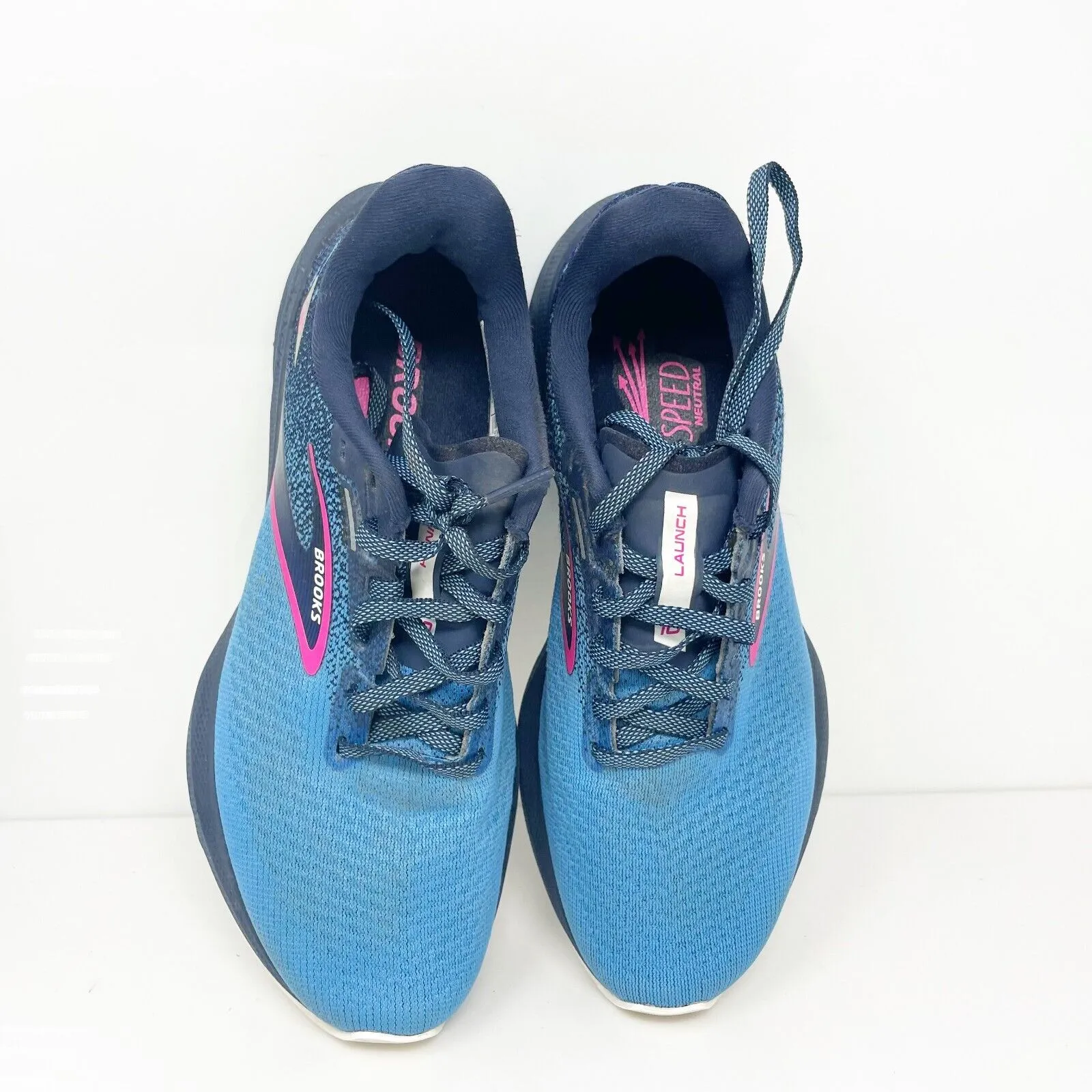 Brooks Womens Launch 10 1203981B441 Blue Running Shoes Sneakers Size 7.5 B