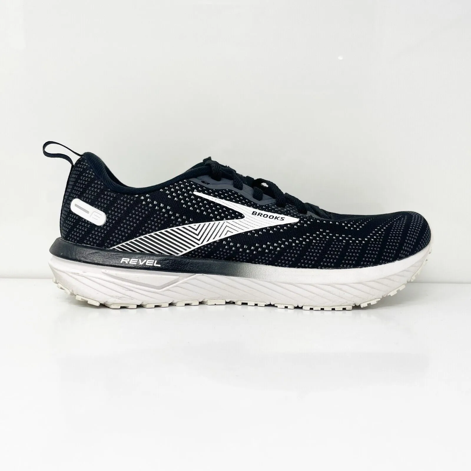 Brooks Womens Revel 6 1203861B012 Black Running Shoes Sneakers Size 8.5 B