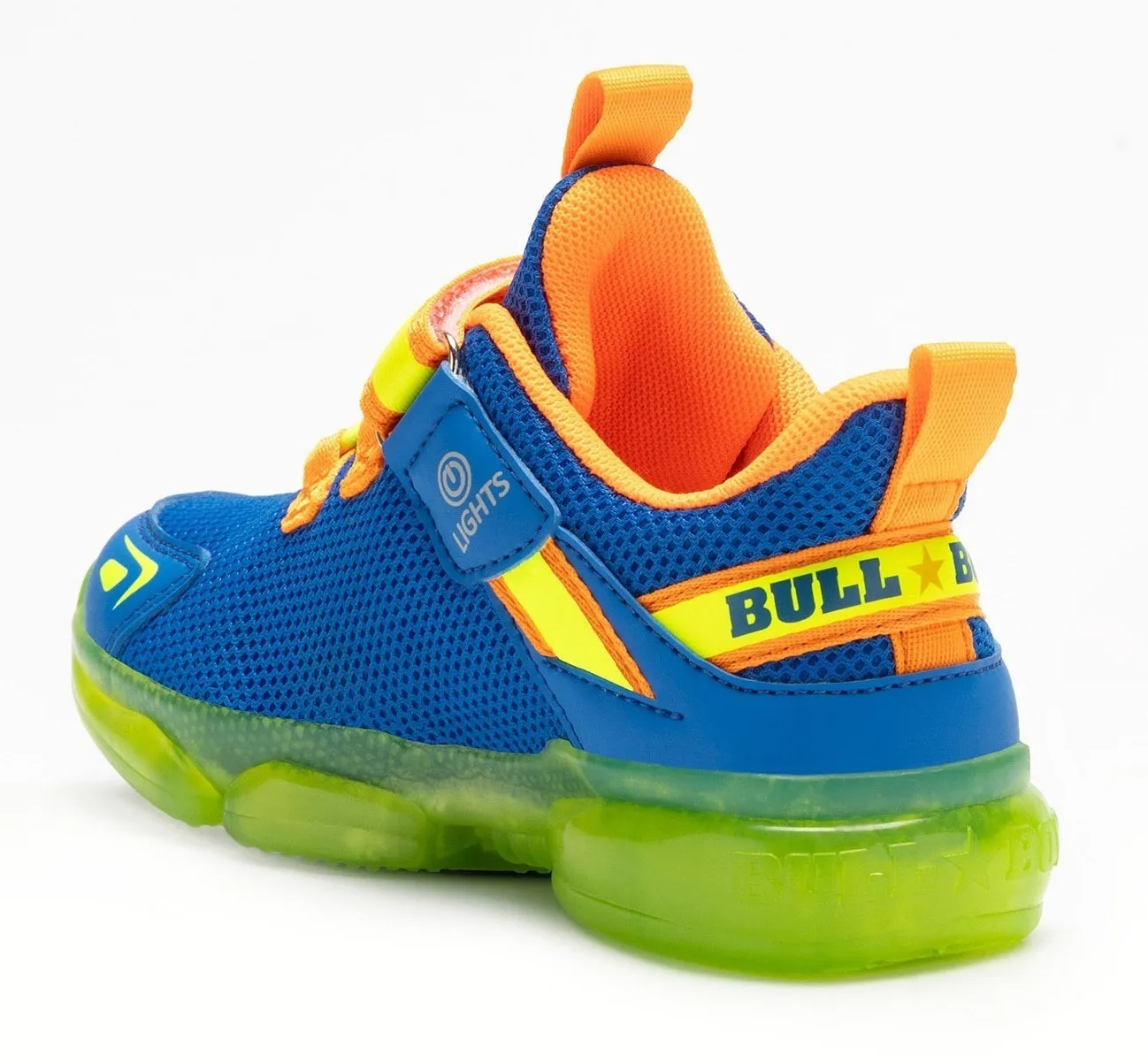 BULL BOYS DNAL 4503 T-REX LIGHT UP TRAINERS ROYAL