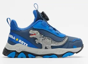 Bull boys DNAL 4556 T-REX Blue Light-Up Trainers