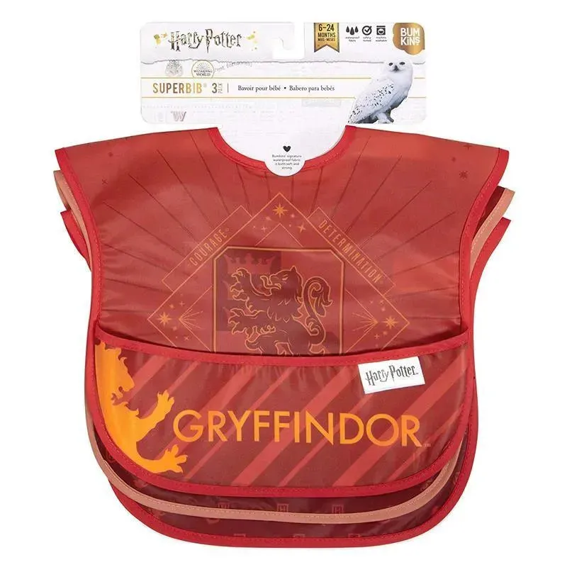 Bumkins 19 - Harry Potter Superbib 3 Pack, Gryffindor