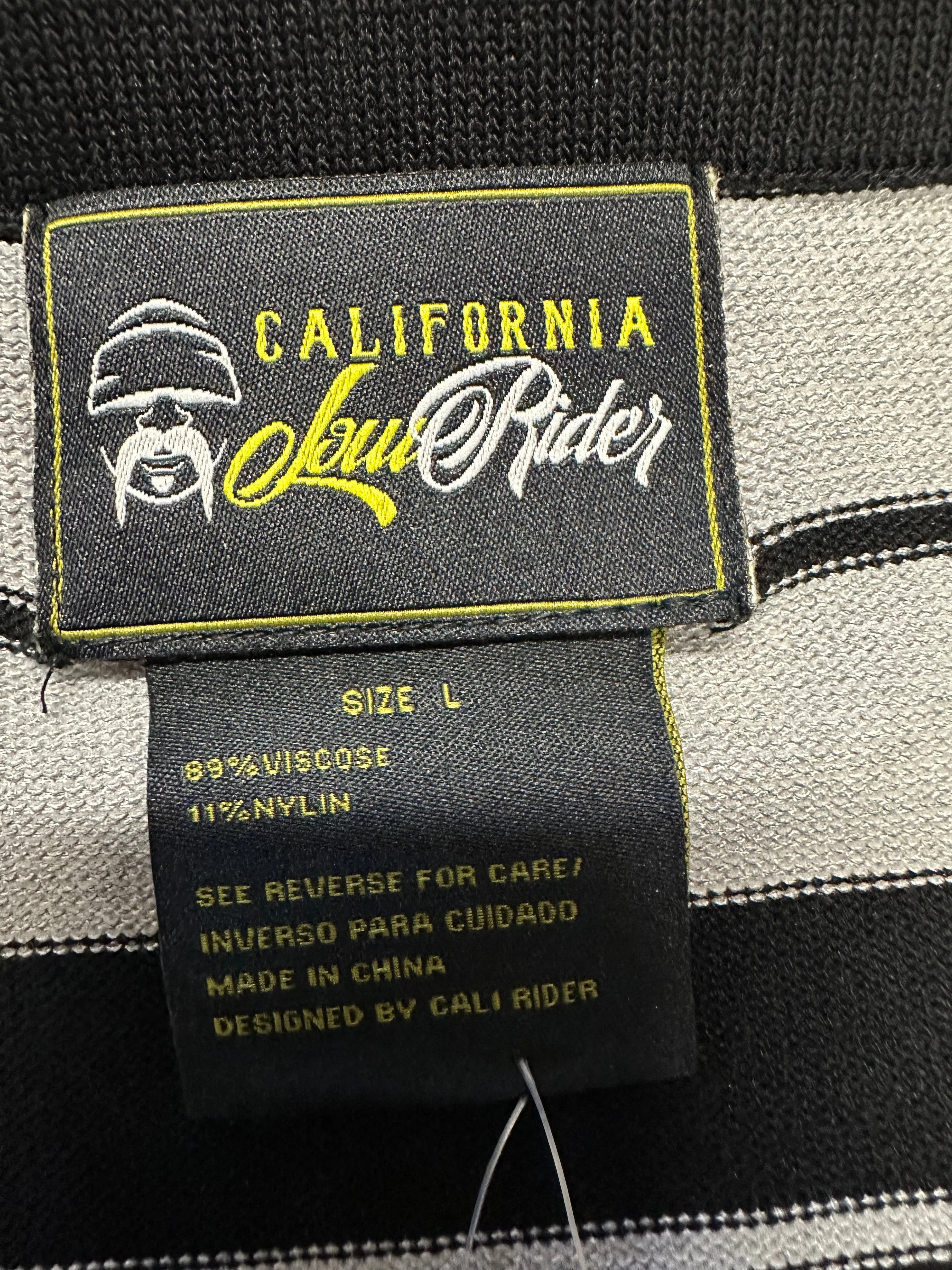 California Lowrider Rider Charlie Brown Tube Top- Black/Grey