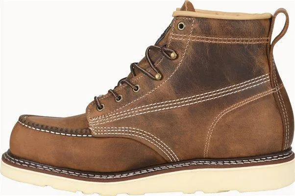 Carolina Men's - 6 USA Made Wedge Work Boot - Moc toe