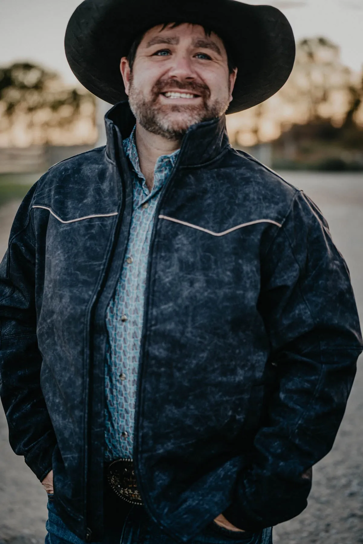 'Cash' Men's CINCH Bonded Black Jacket (M Only)