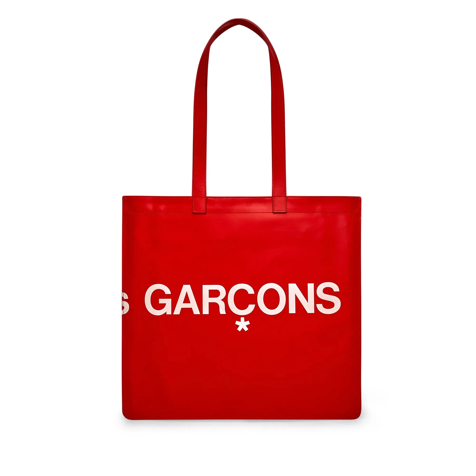 CDG WALLET  Huge Logo Tote Bag Red SA9001HL 