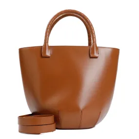 CHLO Calf Leather Brown Tote Bag for Women
