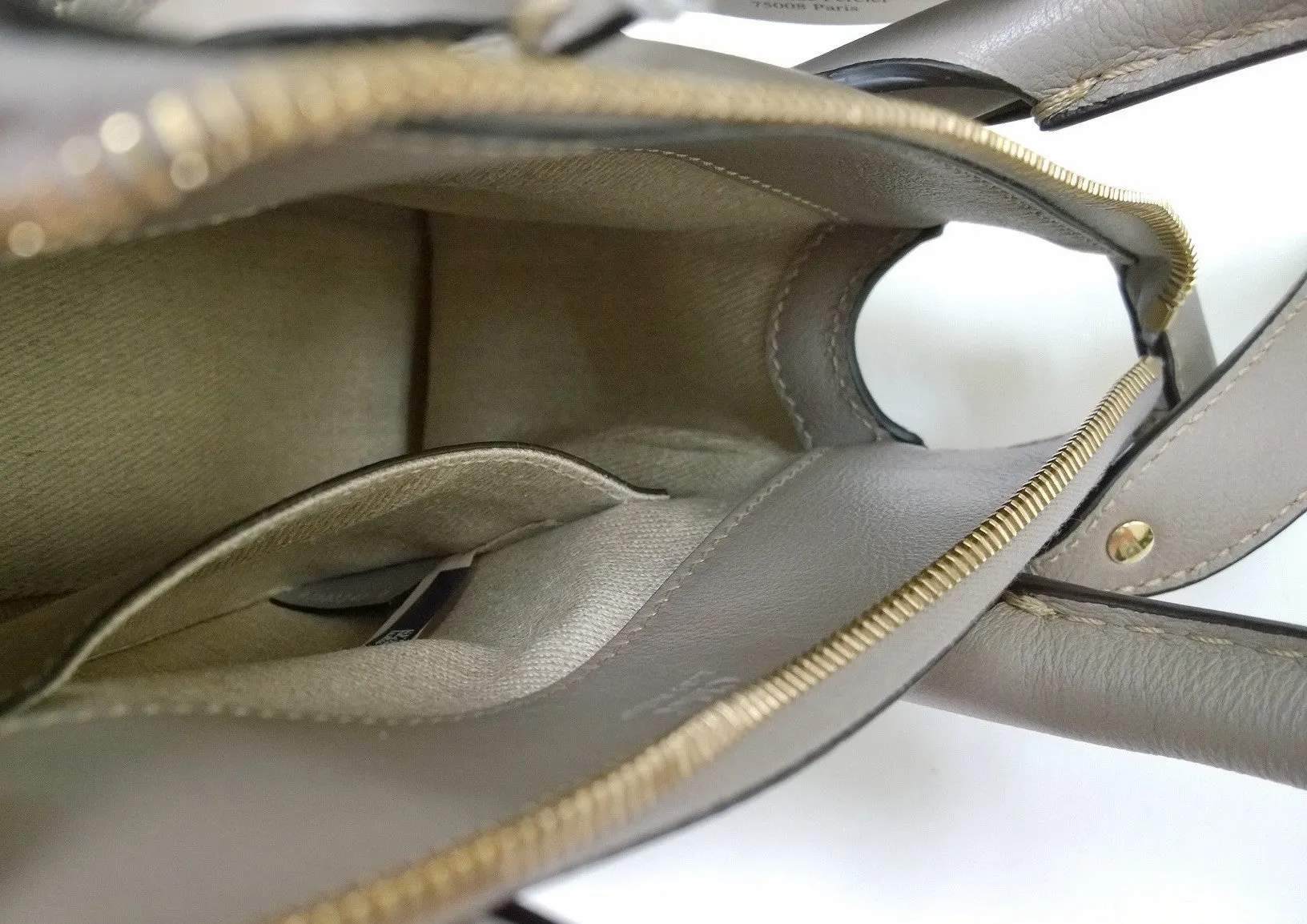 Chloé Edith Mini Grey Leather Handbag Crossbody Small Bag