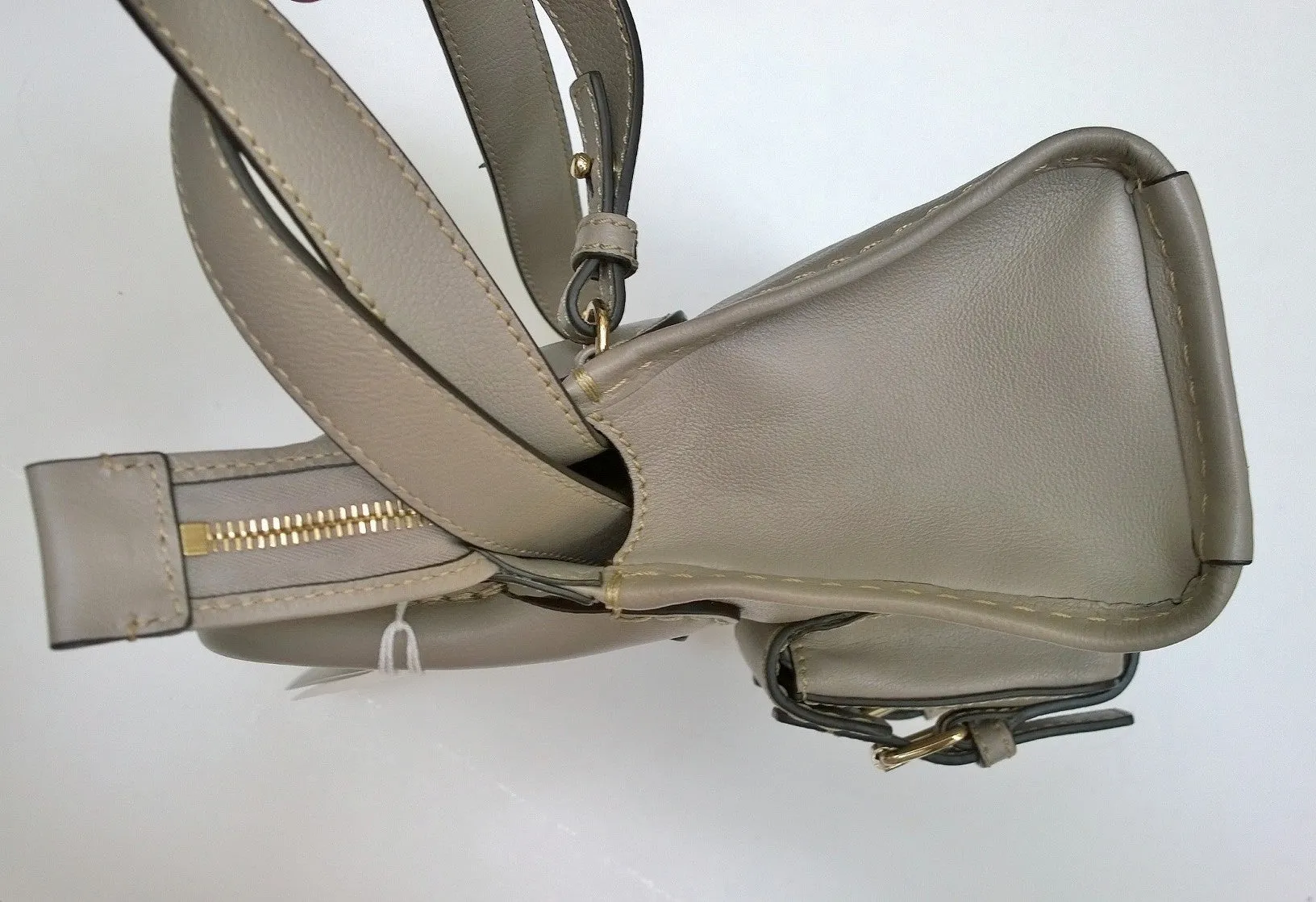 Chloé Edith Mini Grey Leather Handbag Crossbody Small Bag