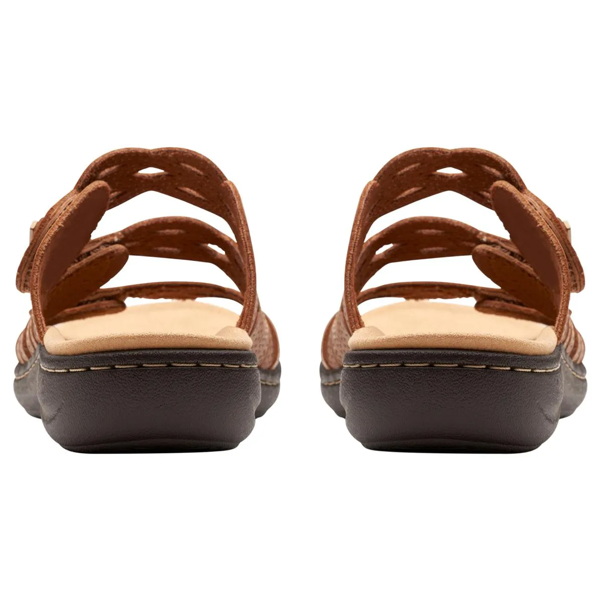      Clarks Collection Laurieann Ruby Leather Slide Sandal     