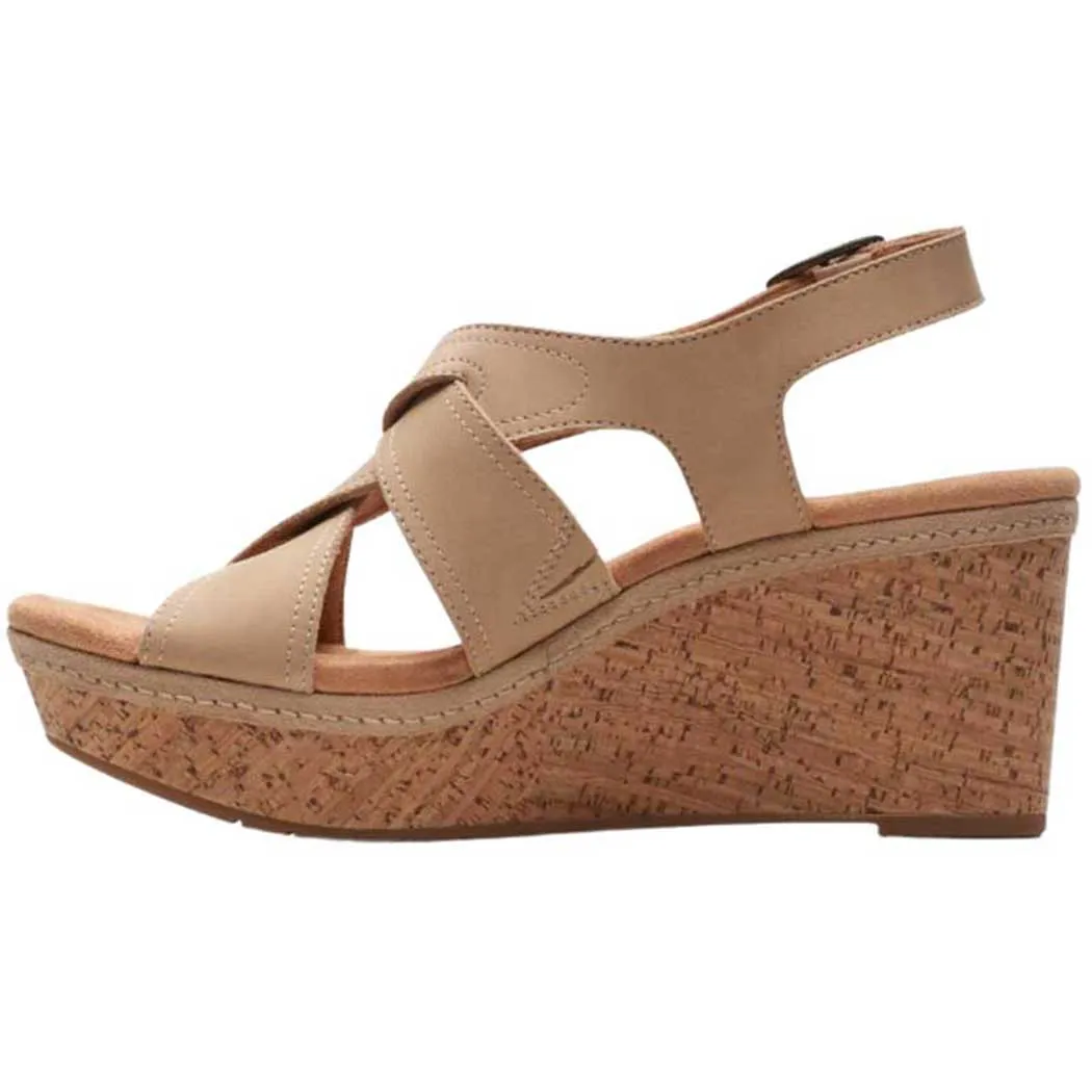 Clarks Elleri Rae Wedge Nougat (Women's)