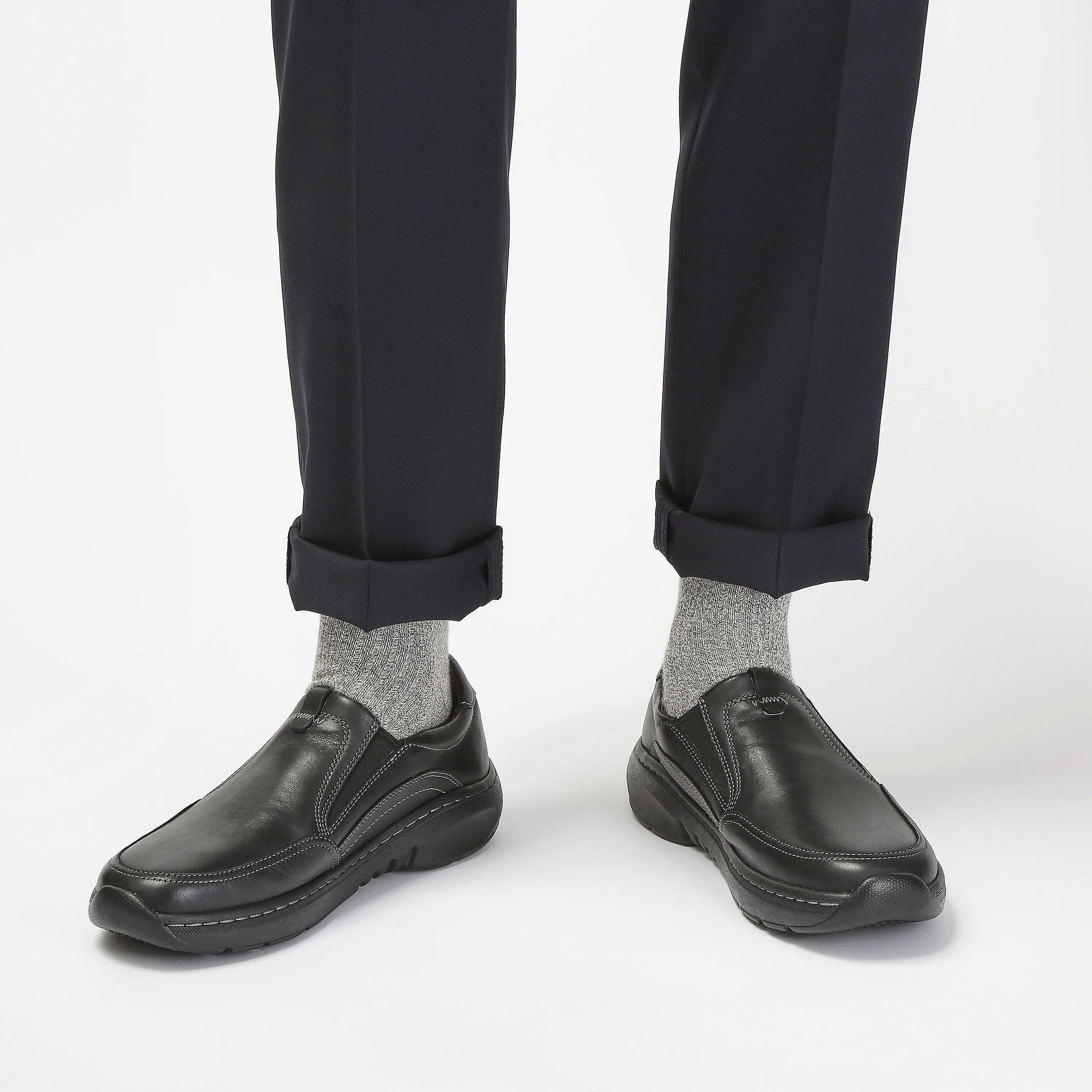 Clarks Pro Step Loafer Black Leather