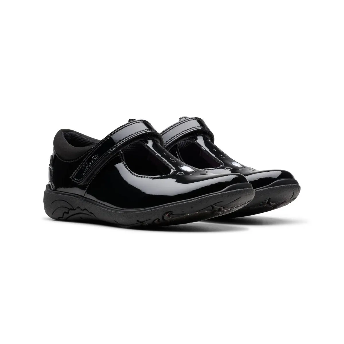 Clarks - Relda Gem T Bar 261783176f - F Fit (black Patent)