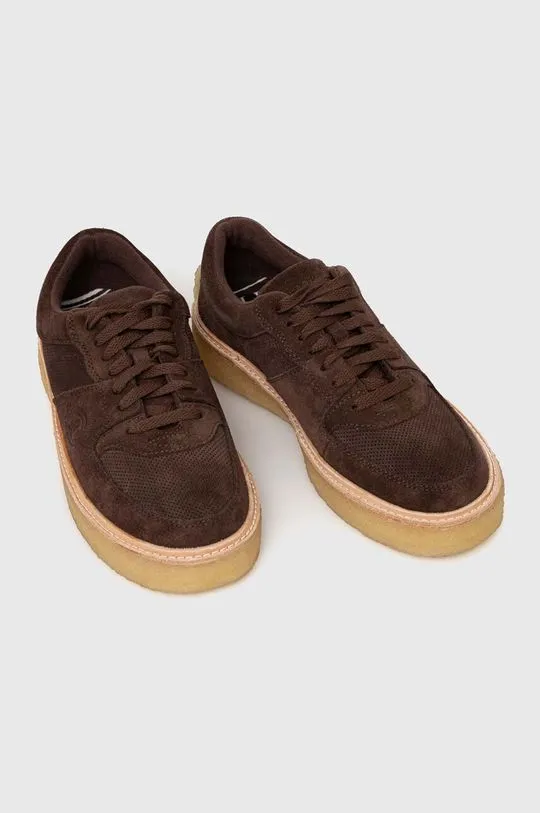Clarks suede sneakers Sandford brown color 26173372