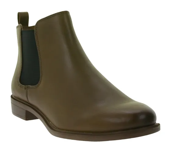 Clarks Taylor Shine Bottines Chelsea pour femmes chaussures en cuir intemporelles 50534749 marron clair