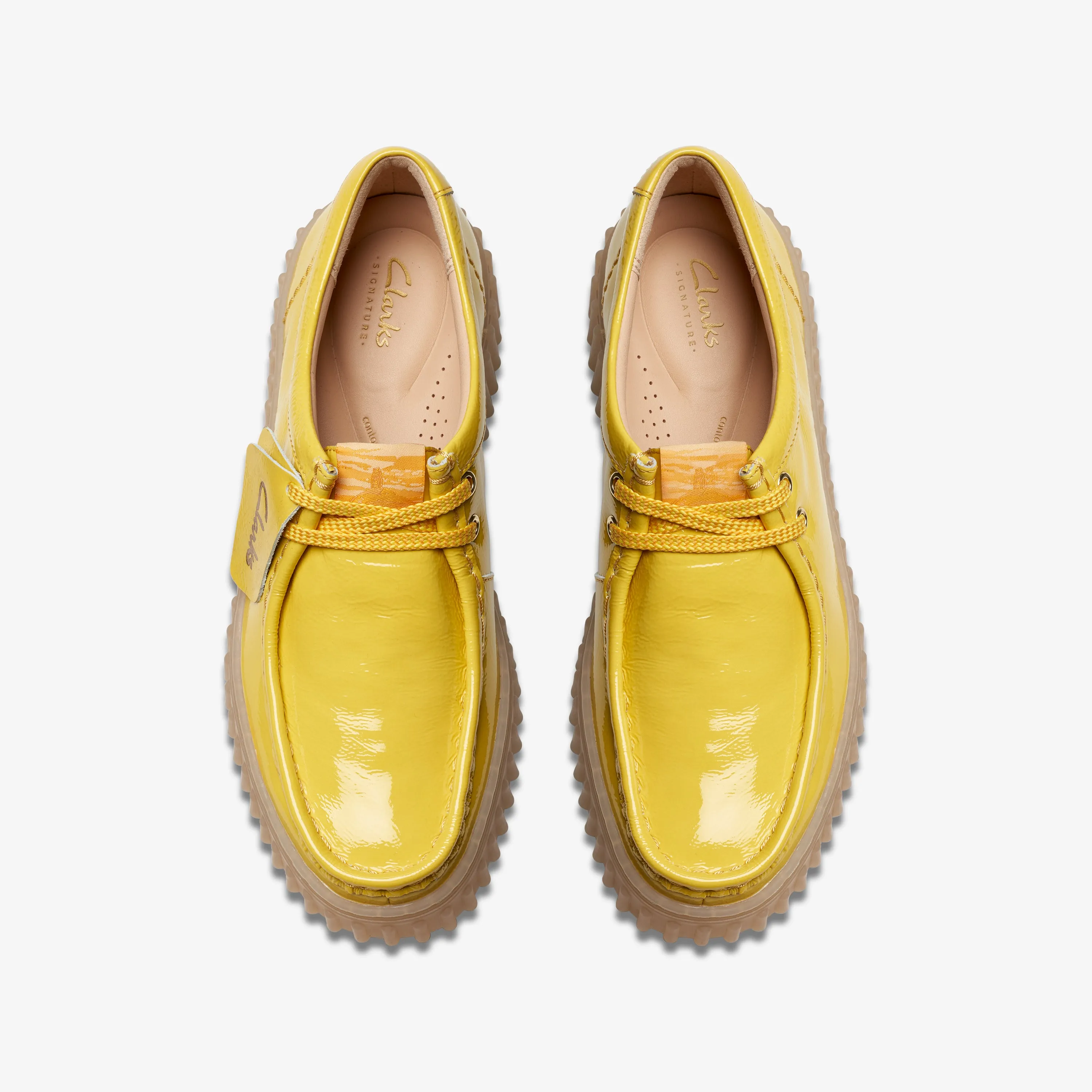 Clarks Torhill Bee Patent Leather Yellow