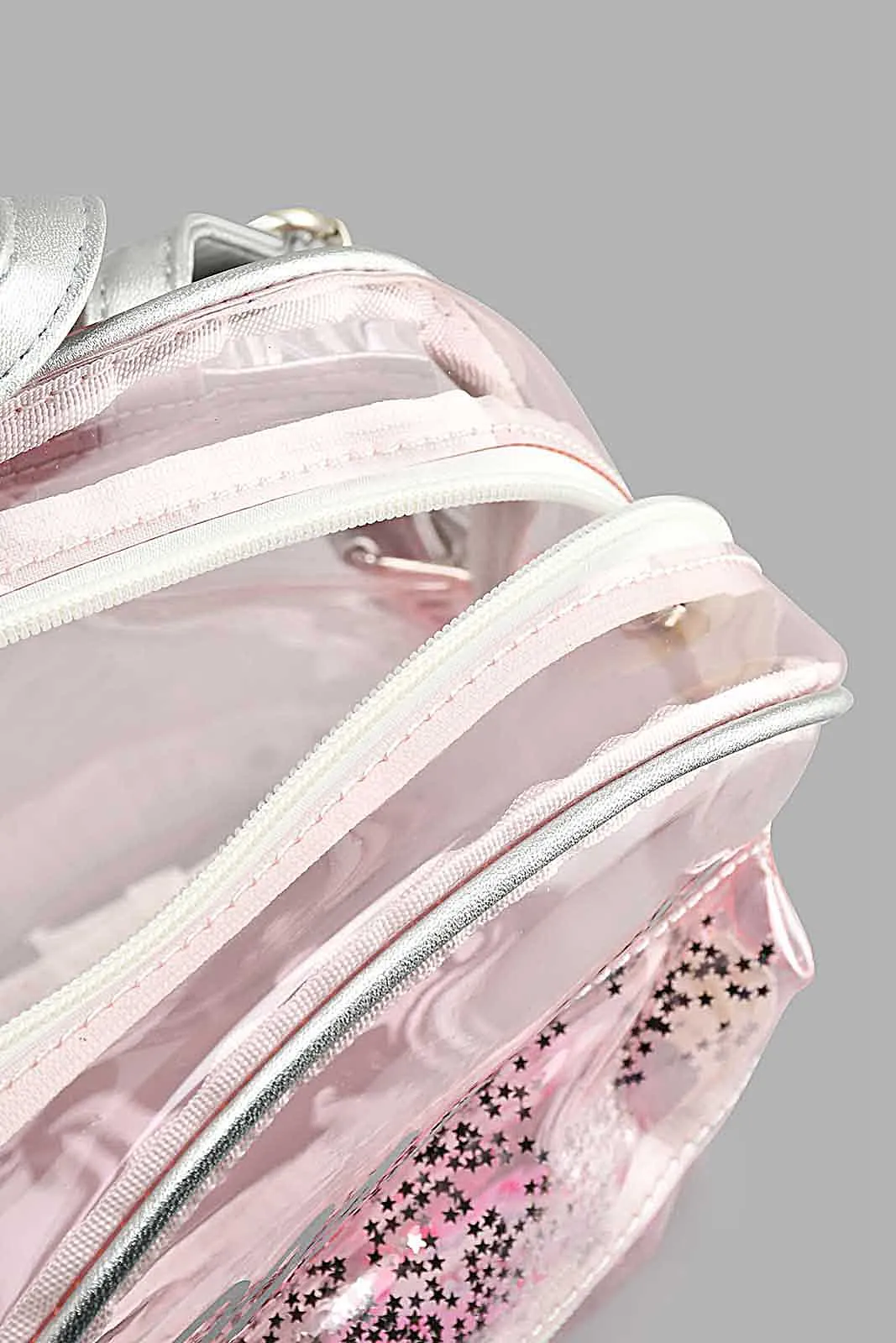 Clear Embellished Backpack