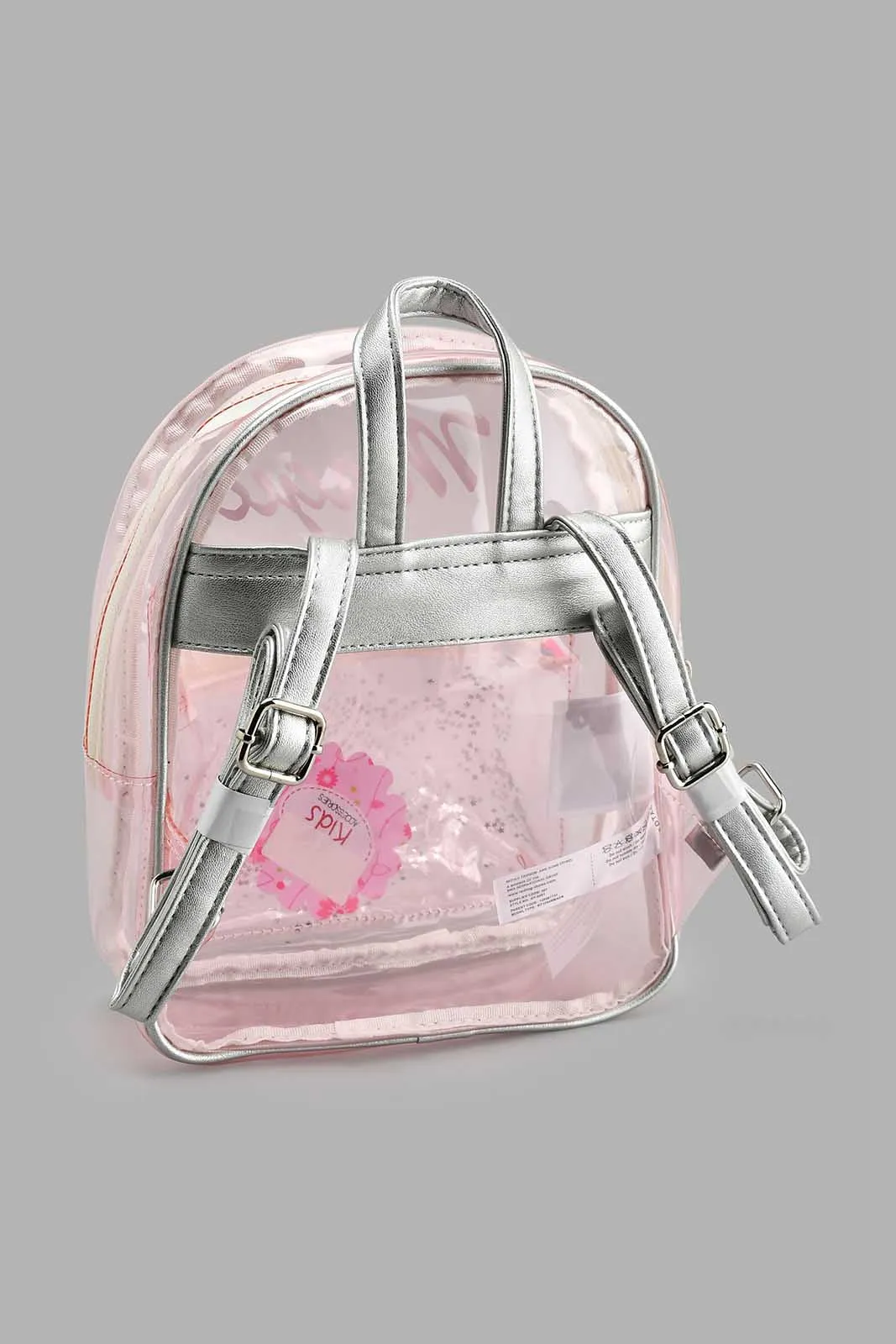 Clear Embellished Backpack