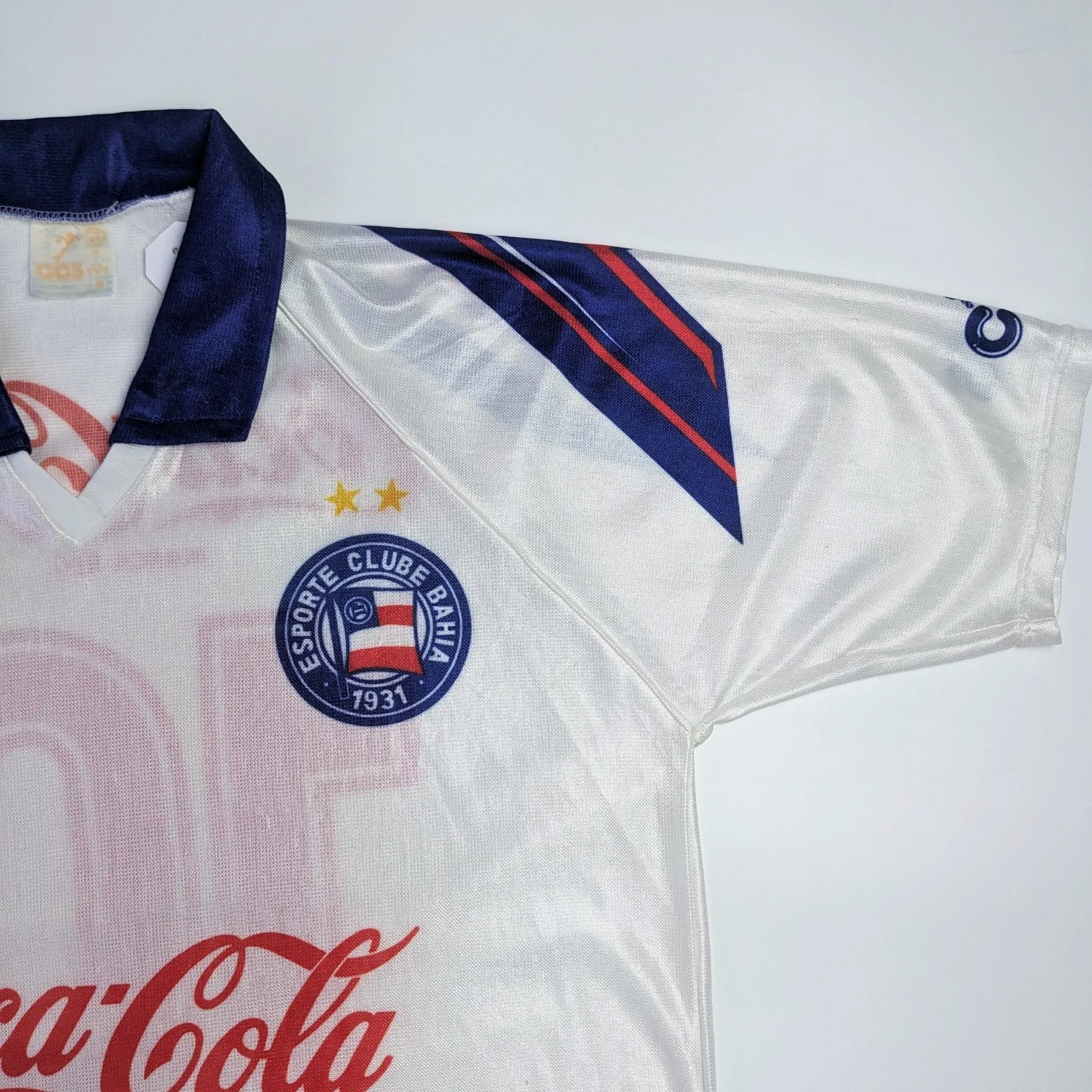 Clube Bahia Brazil Coca Cola Home Football Shirt 1993 CCS Large