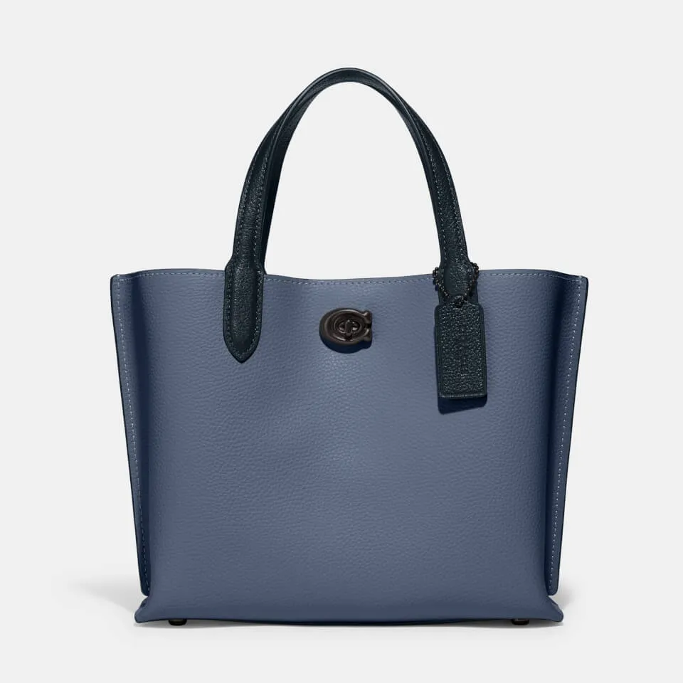 Coach Colorblock Willow 24 Leather Tote Bag | Coggles