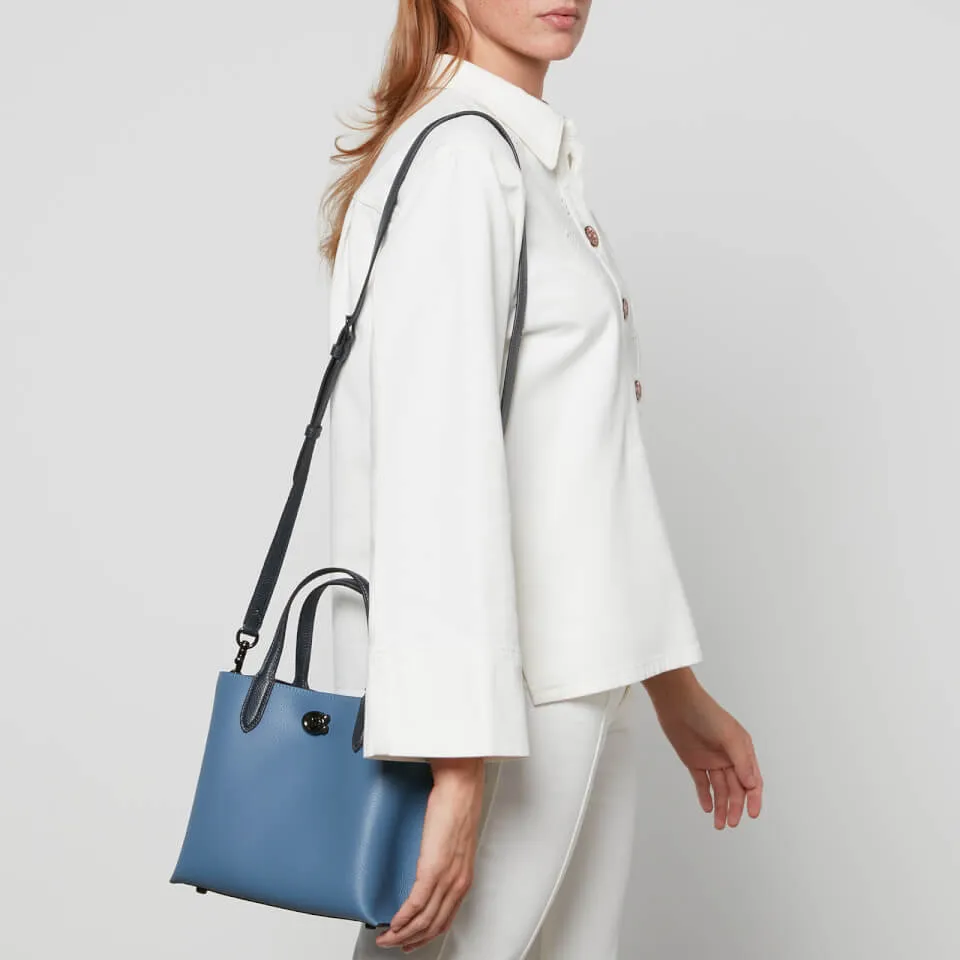 Coach Colorblock Willow 24 Leather Tote Bag | Coggles