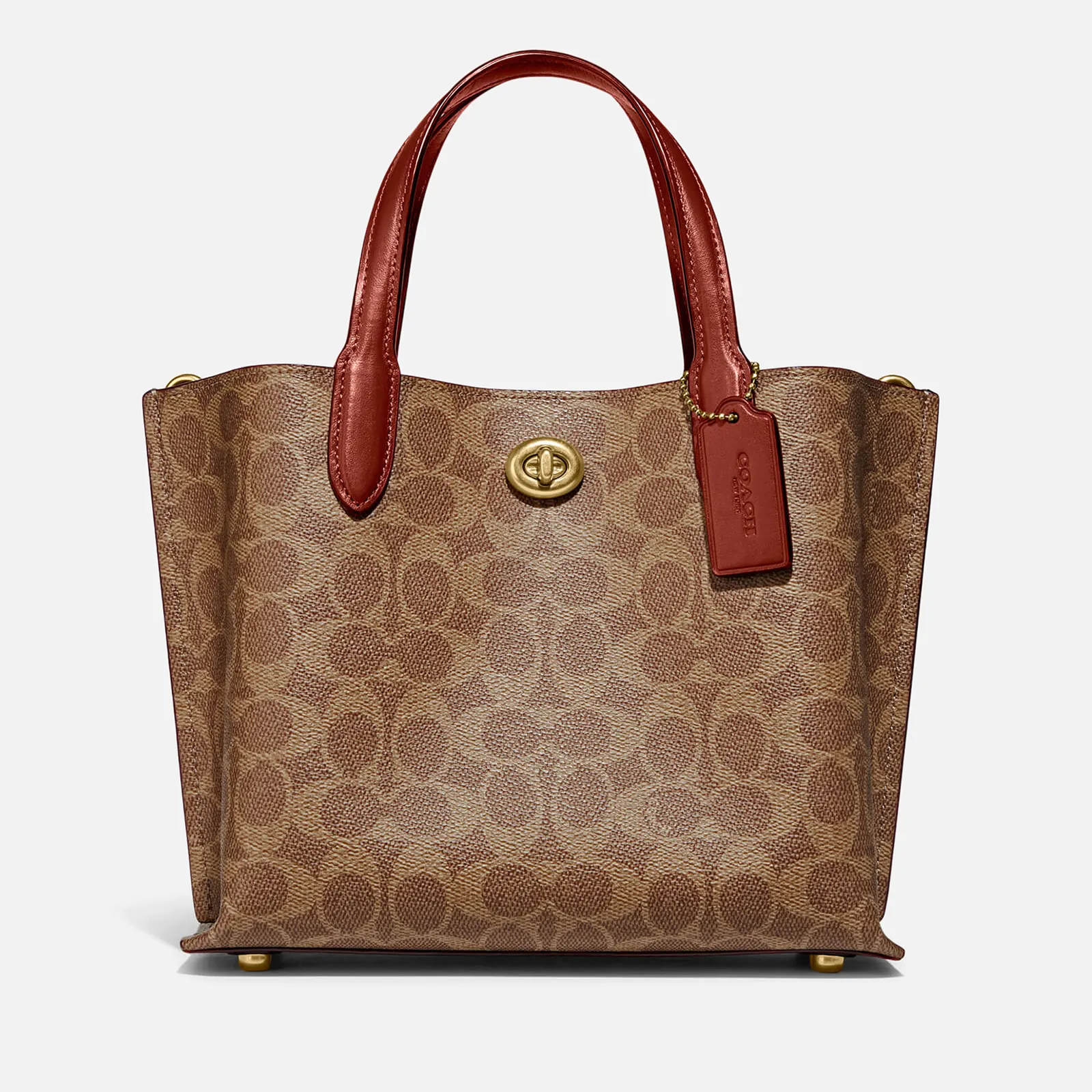 Coach Willow 24 Coated-Canvas Signature Tote Bag | Coggles