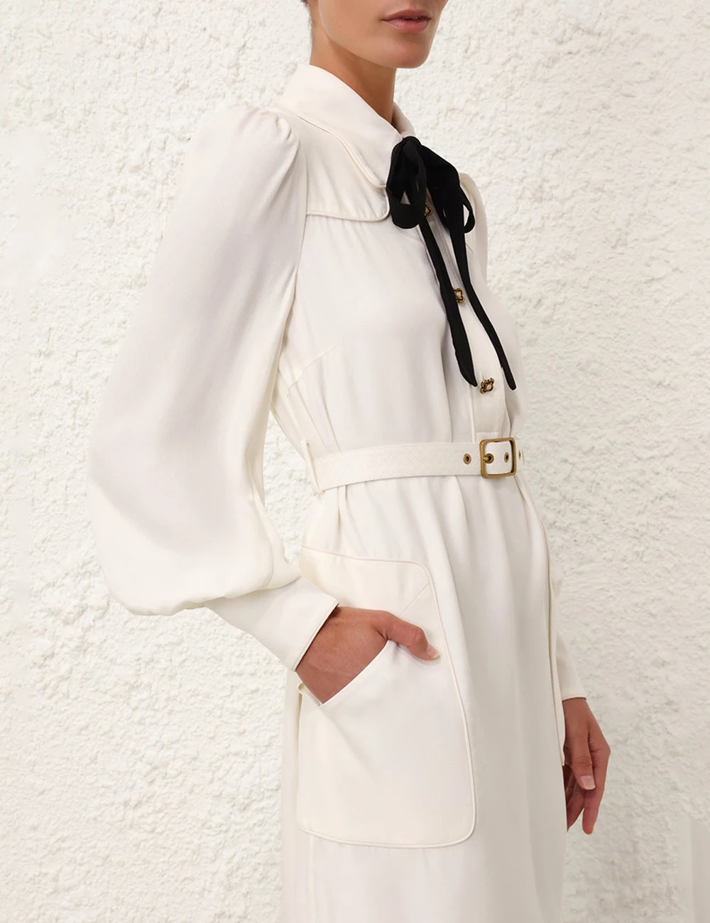 --Collared Swing Dress-