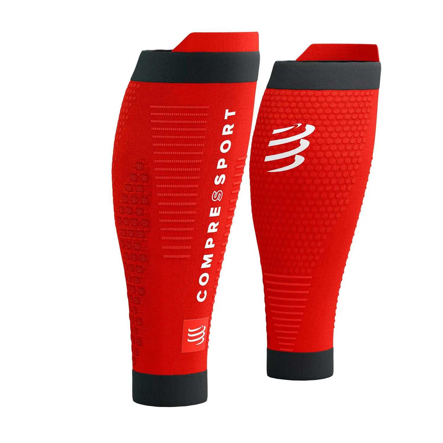 Compressport R2V3 Gambaletti a Compressione  Red/Black