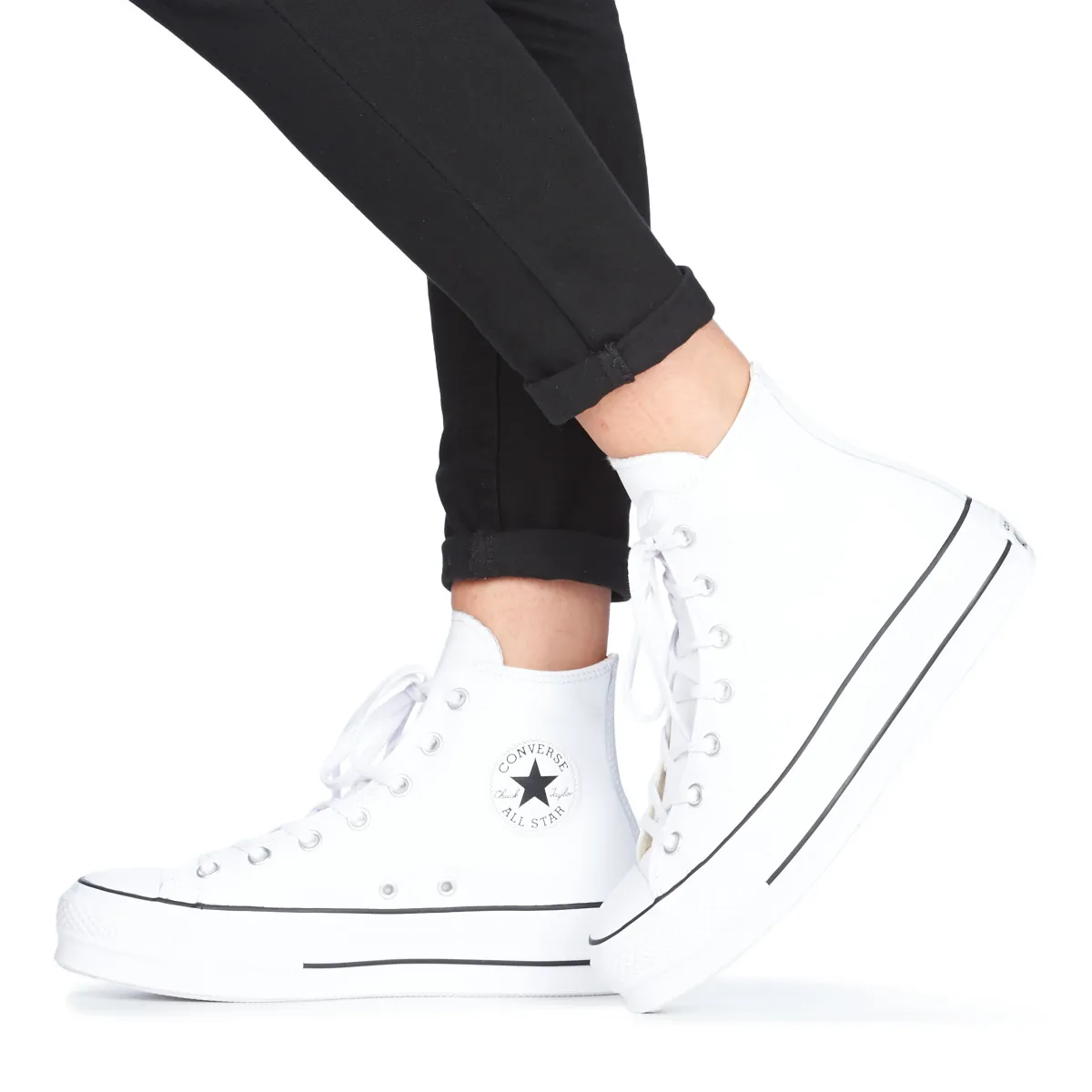 Converse CHUCK TAYLOR ALL STAR LIFT CLEAN LEATHER HI