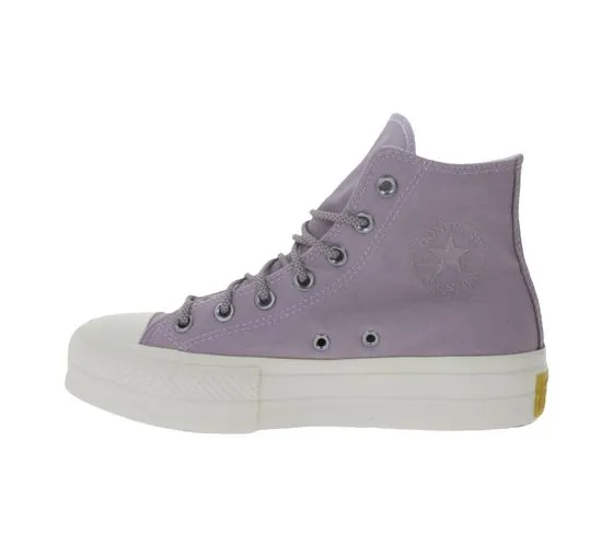 Converse Chuck Taylor All Star Lift Zapatillas altas para mujer con logo bordado A05014C Púrpura