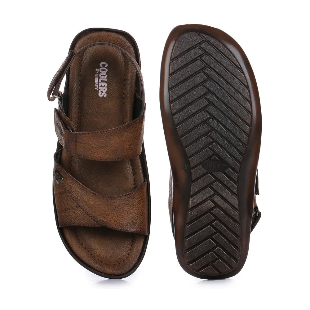 Coolers Formal Brown Sandals For Men LAF-202N By Liberty