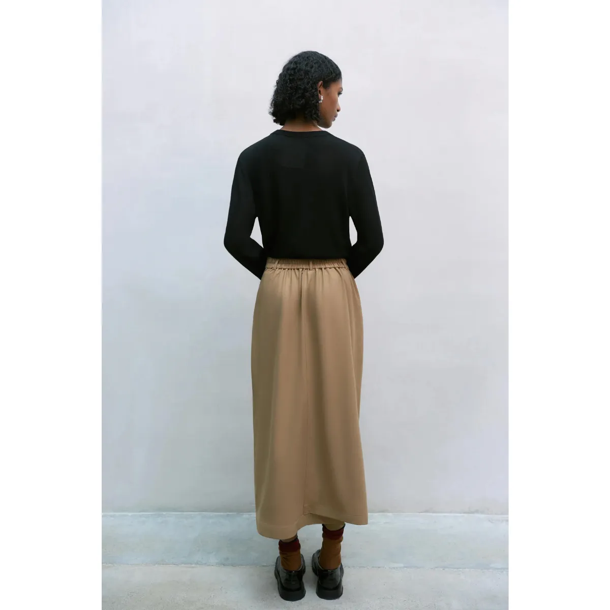 Cordera   Tailoring Skirt Camel