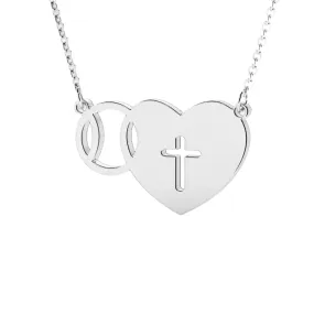 Cross My Heart Baseball Necklace | Stainless Steel