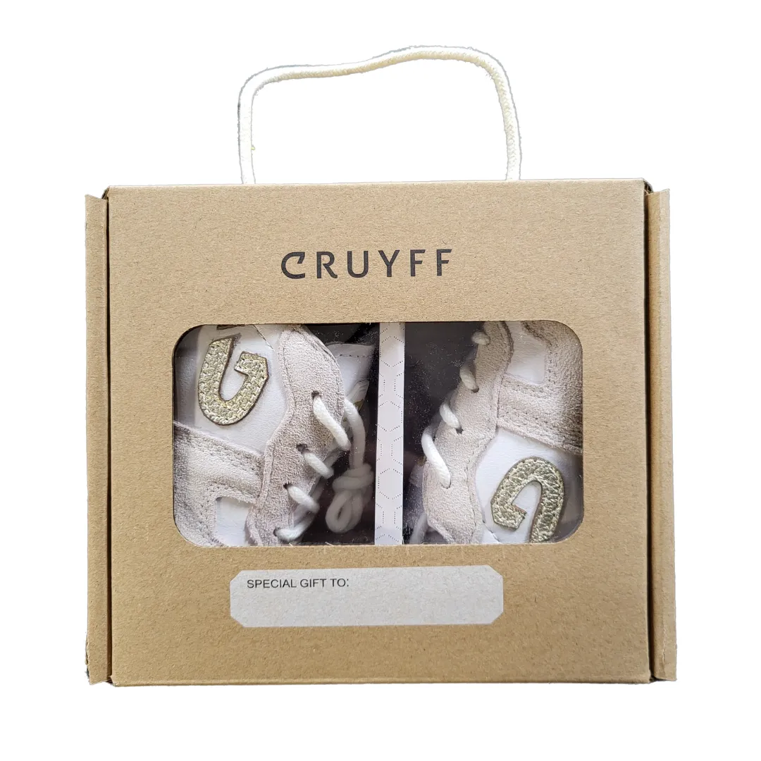 Cruyff - Faas Junior Baby Shoes - White/ Gold