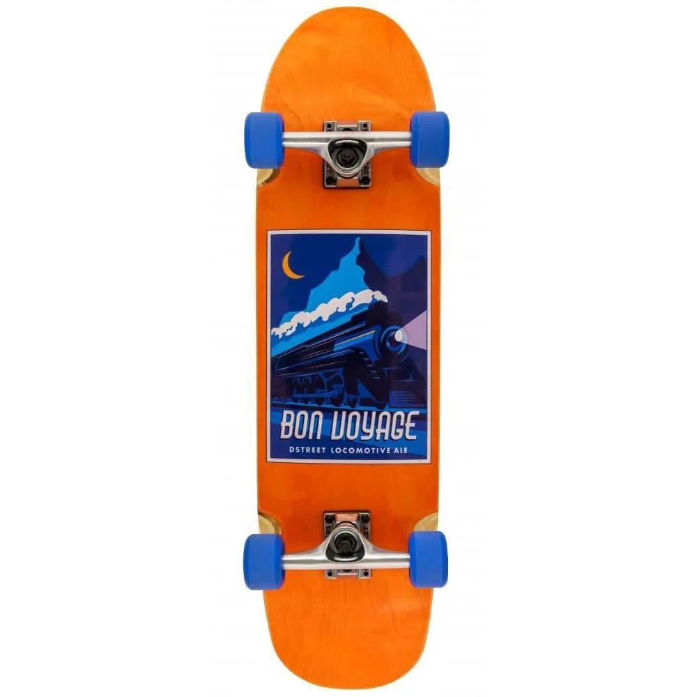 D Street Cruiser Bon Voyage Factory Complete Skateboard Orange 8.5