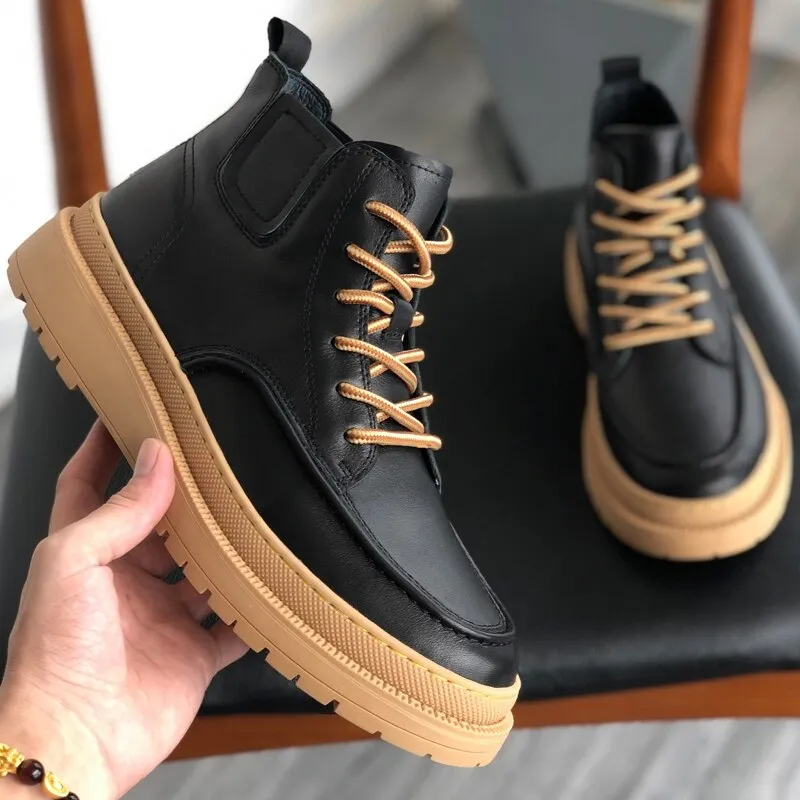 Daechi Gum Sole Lace Up Boots