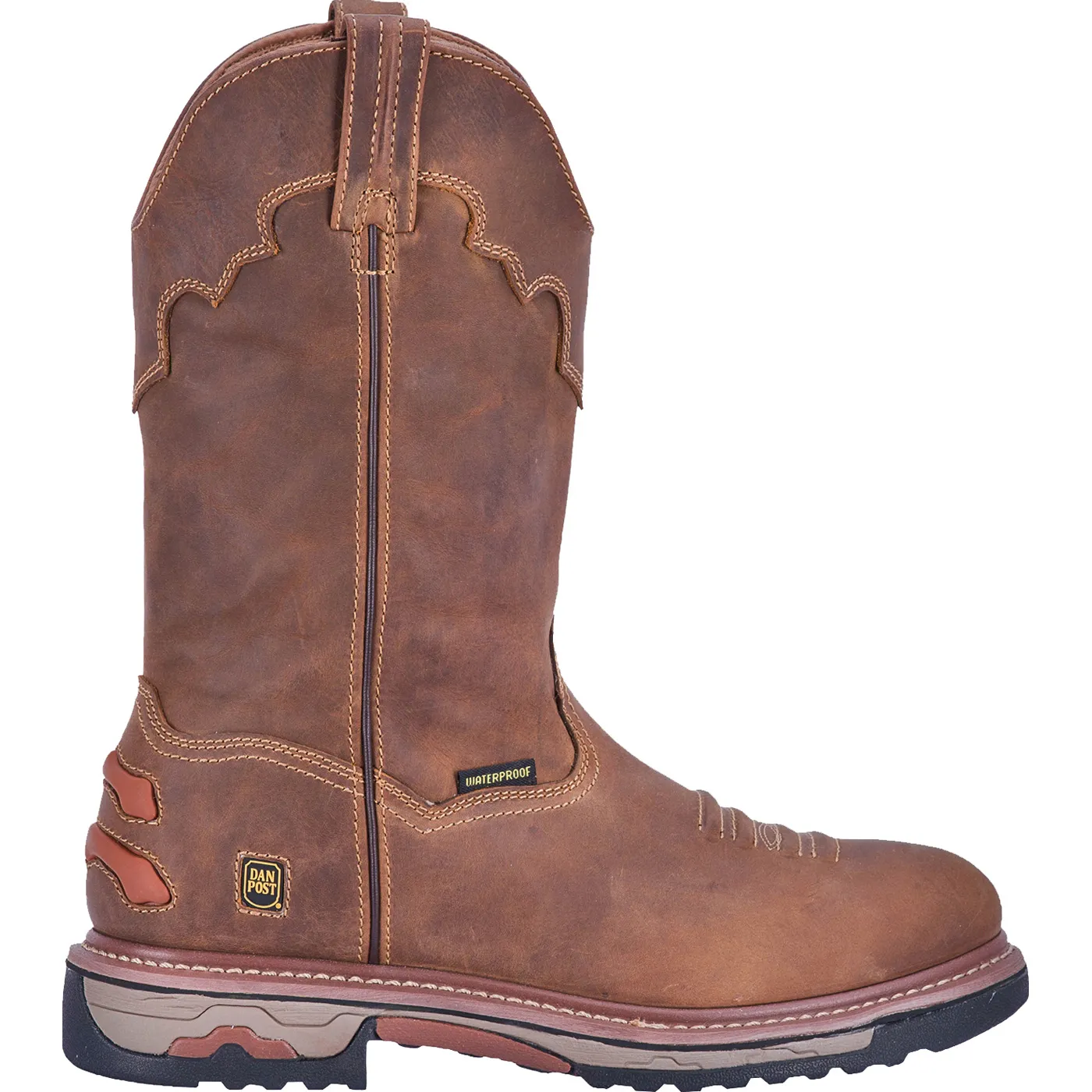 Dan Post Journeyman Men's Composite Toe Electrical Hazard Waterproof Western Work Pull-on Boot