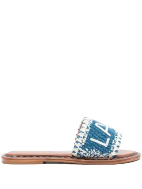 De Siena    De Siena Lake Como Beads Flat Sandals