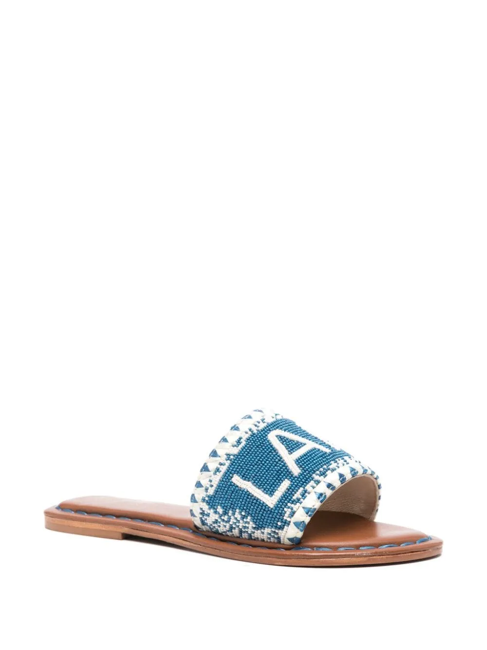 De Siena    De Siena Lake Como Beads Flat Sandals