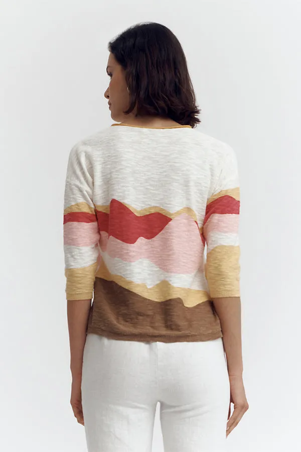 Devernois ANTILLES PALM TREE SWEATER