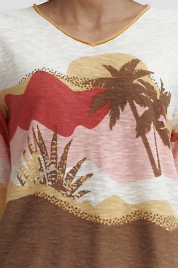 Devernois ANTILLES PALM TREE SWEATER