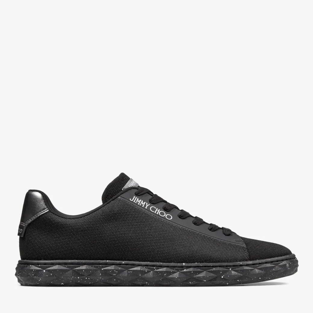 Diamond Light/m Black Knit Low-Top Trainers