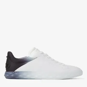 Diamond Light/m Ii White and Black Leather Mix Low-Top Trainers