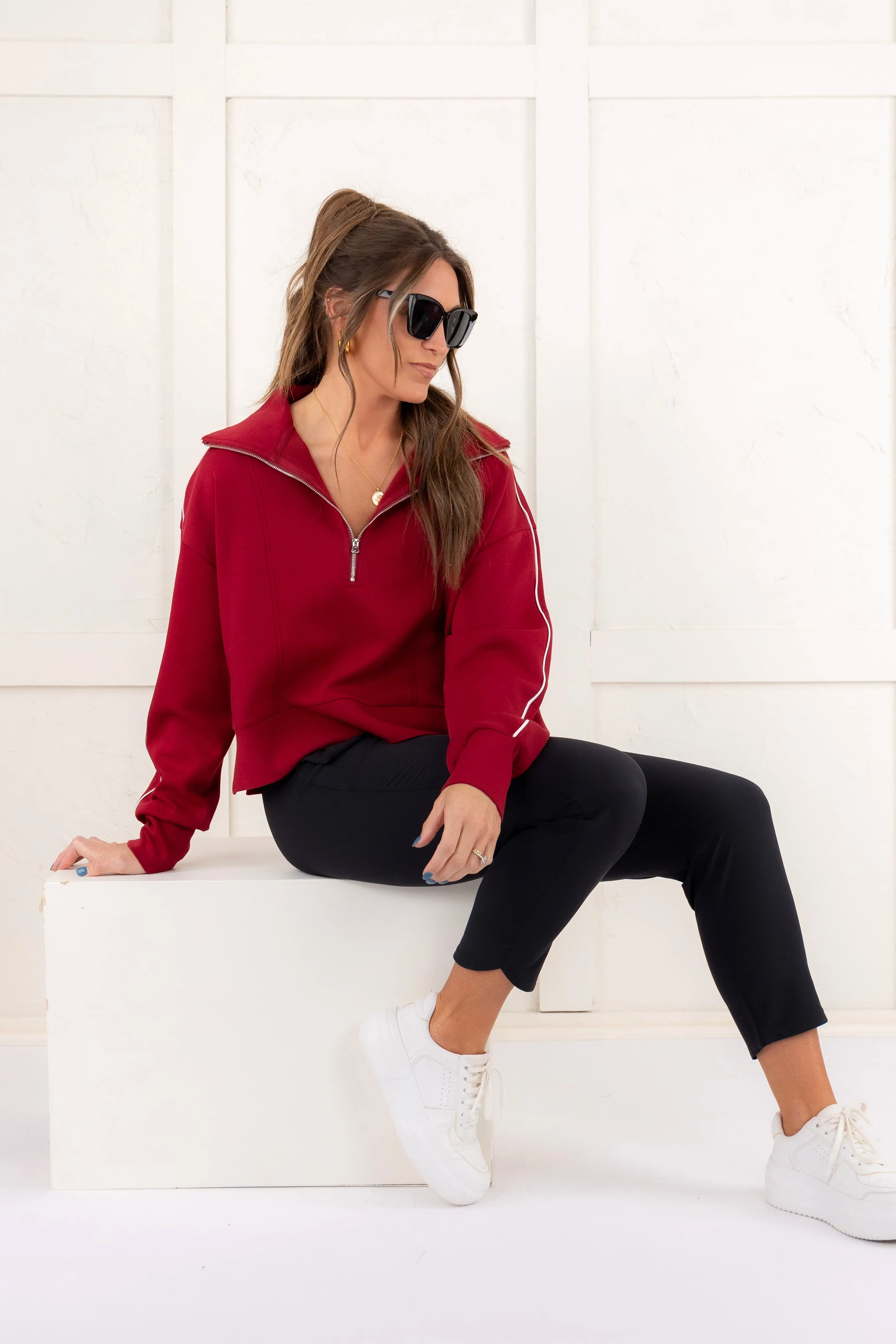 DOORBUSTER - Free Feeling Pullover - Burgundy