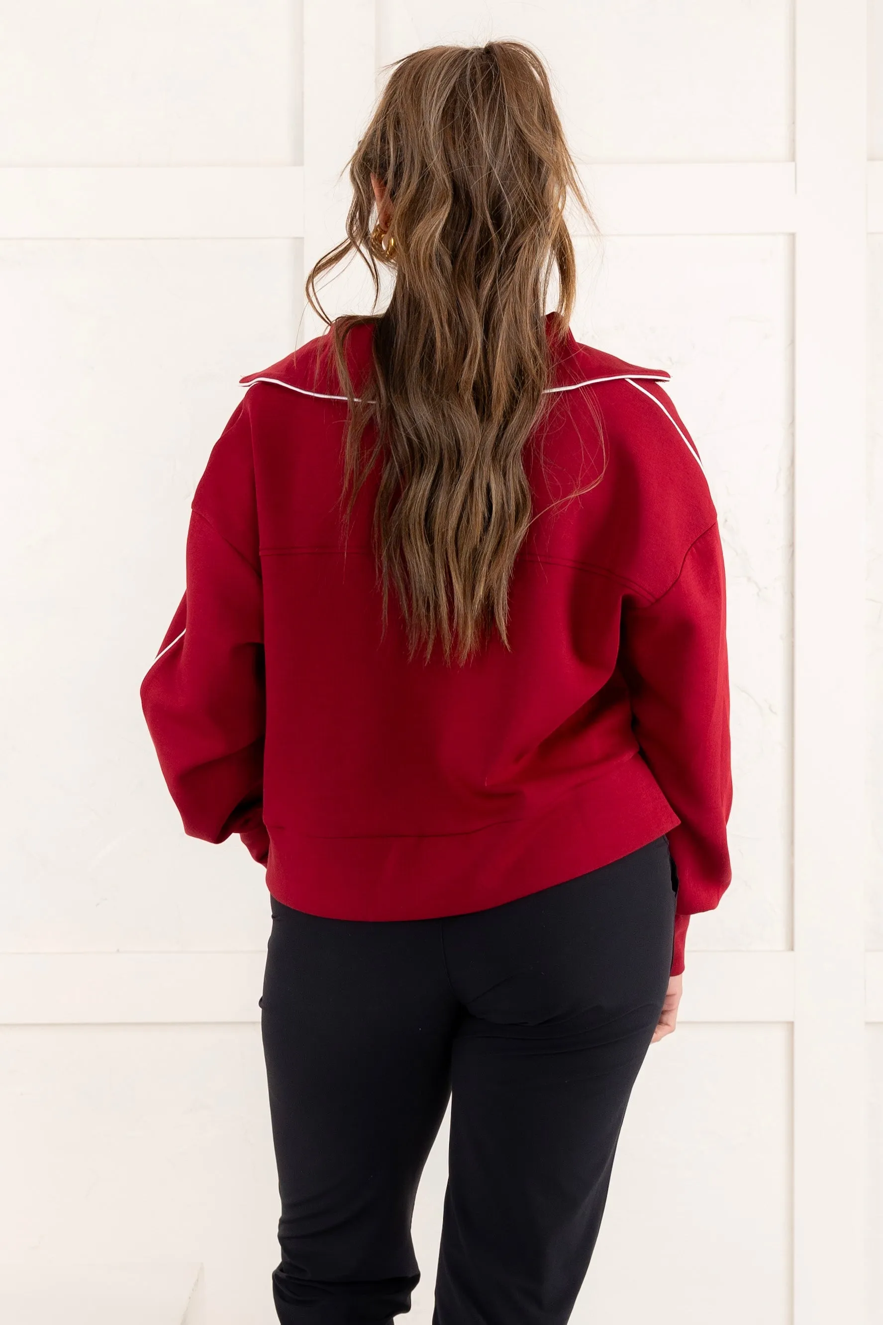 DOORBUSTER - Free Feeling Pullover - Burgundy